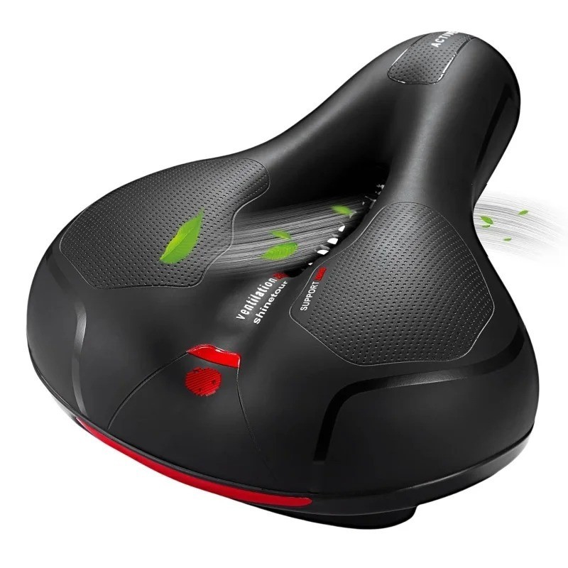 Extra Wide Big Bum Bike Bicycle Saddle Seat Gel Cushion Sporty Soft Comfort Pad