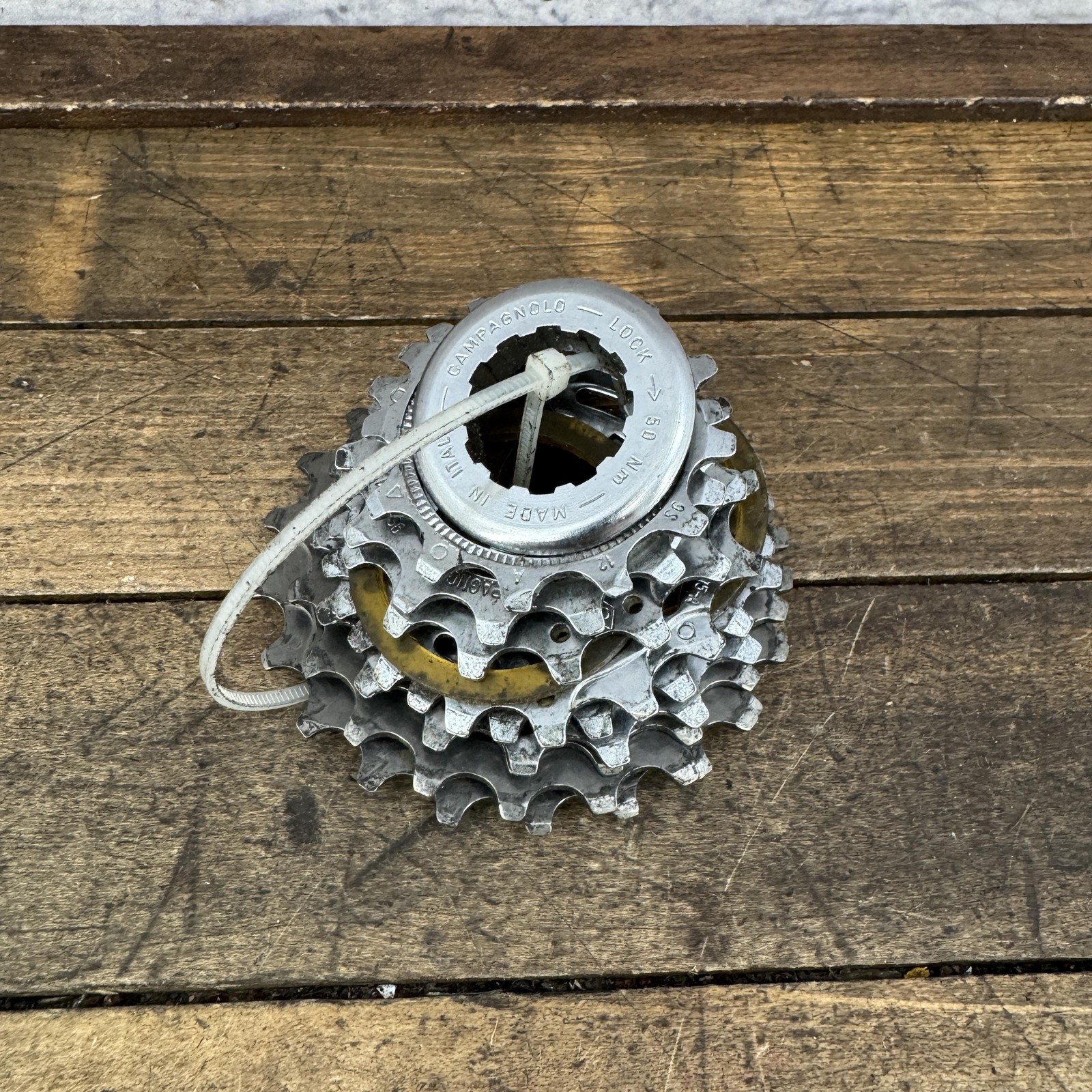 Vintage Campagnolo Cassette 9 Speed 12-21T 21T Silver Steel Road Italy Campy
