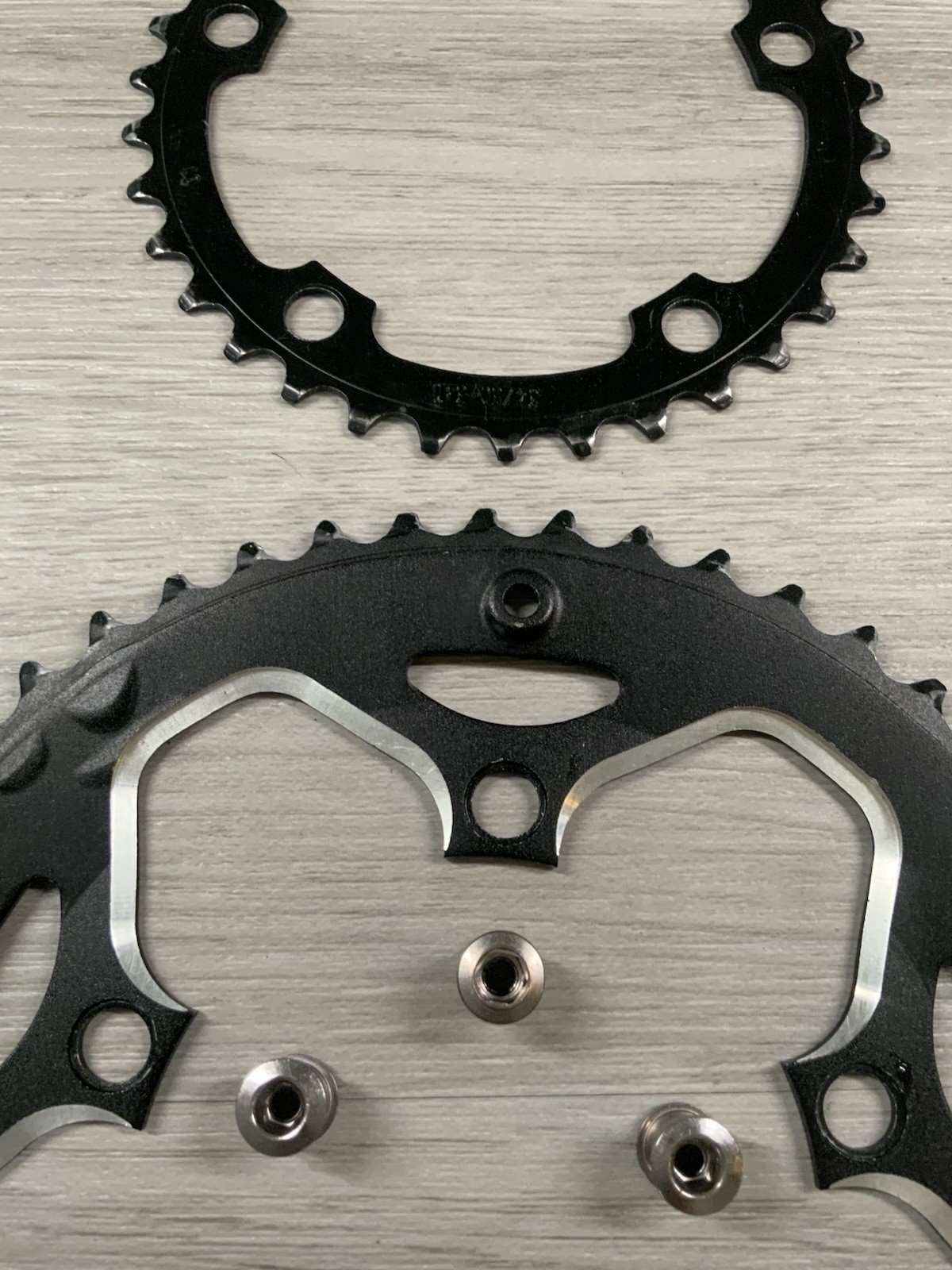 PROWHEEL CHAIN RINGS (2) 50-34 TOOTH 110 BCD 6, 7, OR 8 SPEED W/CHAIN RING BOLTS