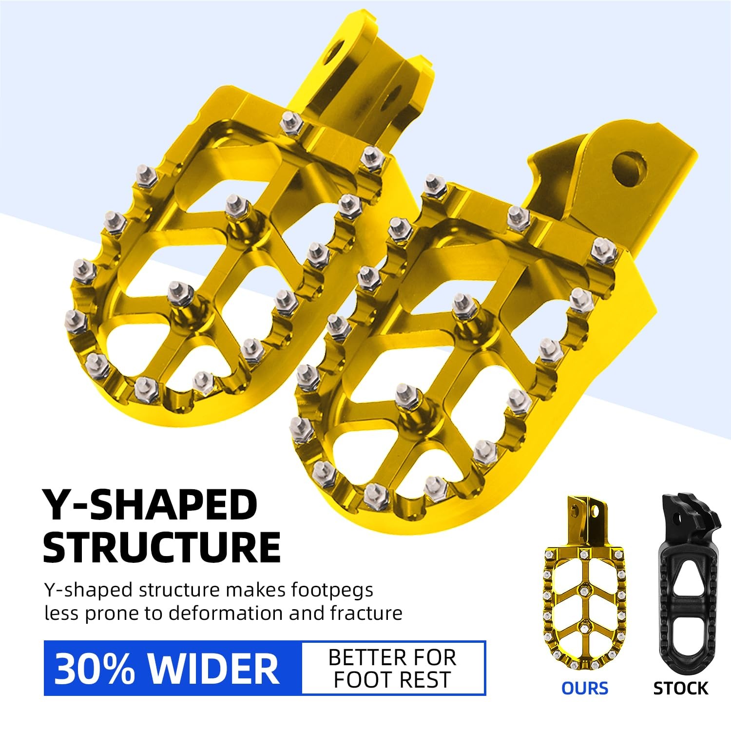 Dirt Bike Foot Pegs Motorcycle Footpegs Foot Pedals Rests CNC Footrests for