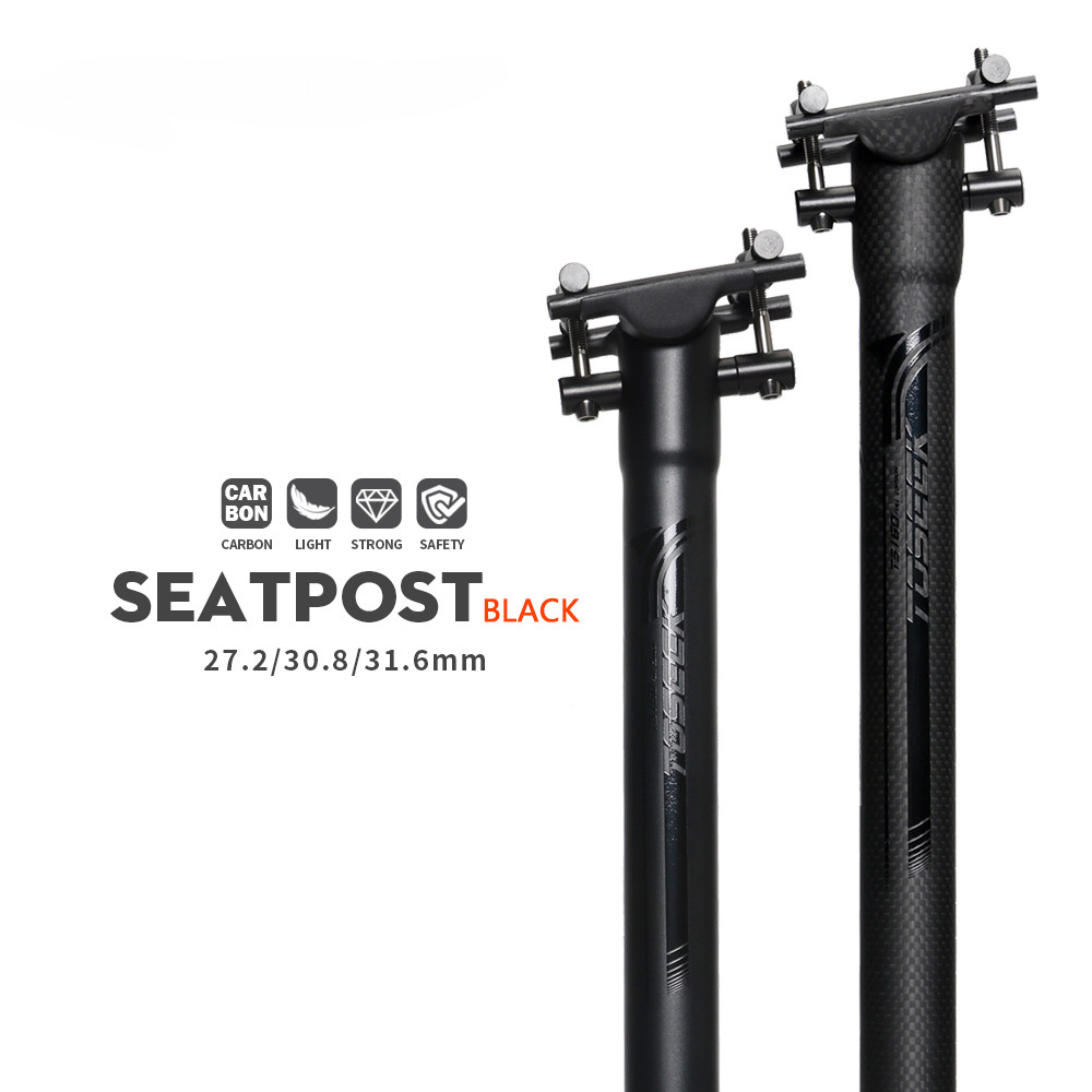 Carbon Seatpost Offset 0mm Mtb Retractable 27.2/30.8/31.6mm Seat Post 400MM
