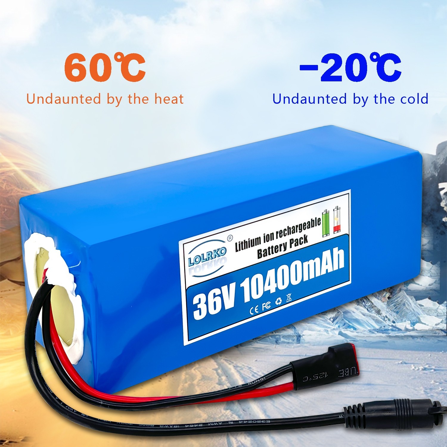 36V 10AH Battery for 200W-700W Ebike Electric Bicycle Bike Scooter 30A BMS