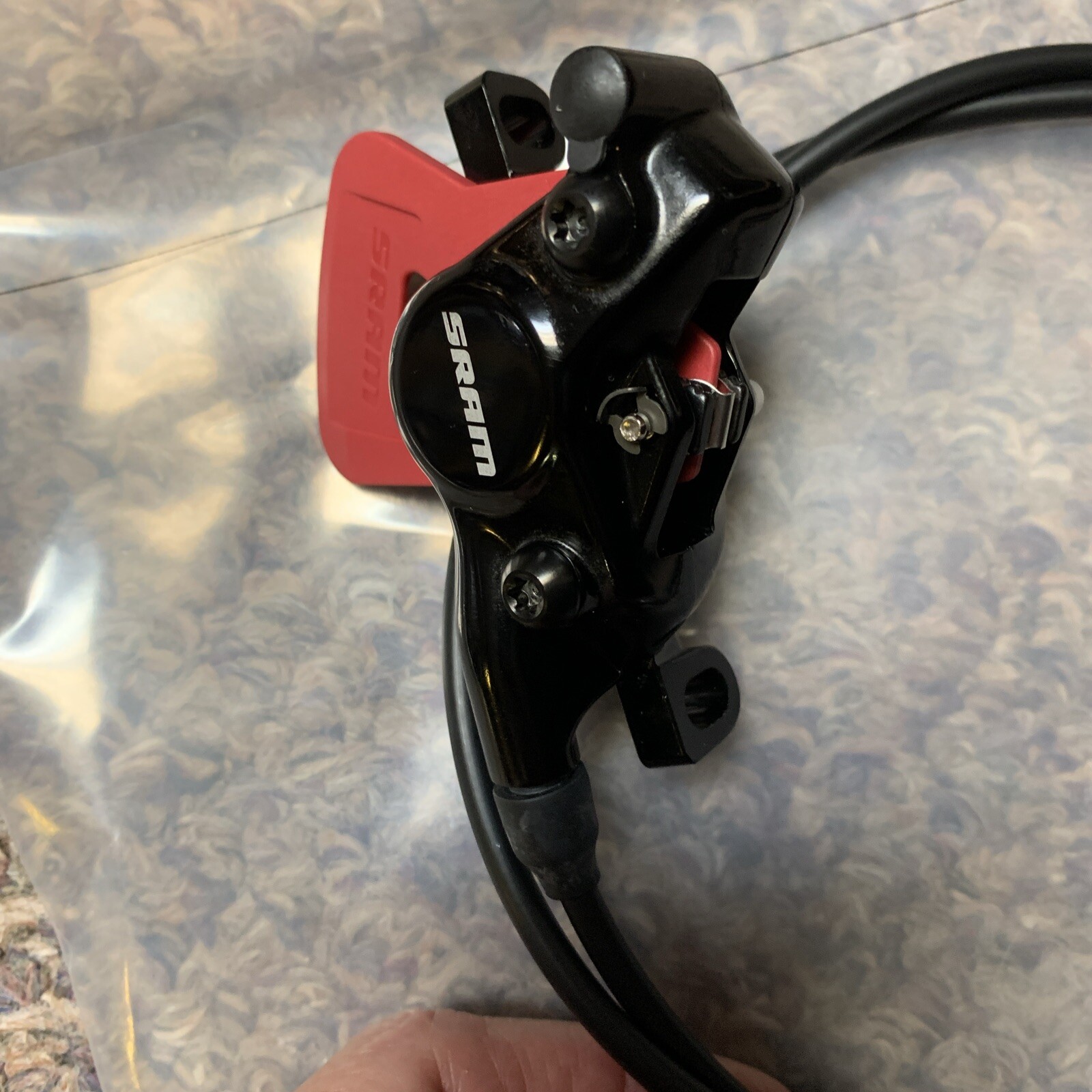 Sram AXS eTap HRD Road Disc Brake Post Mount Calipers Black Front and Rear Red