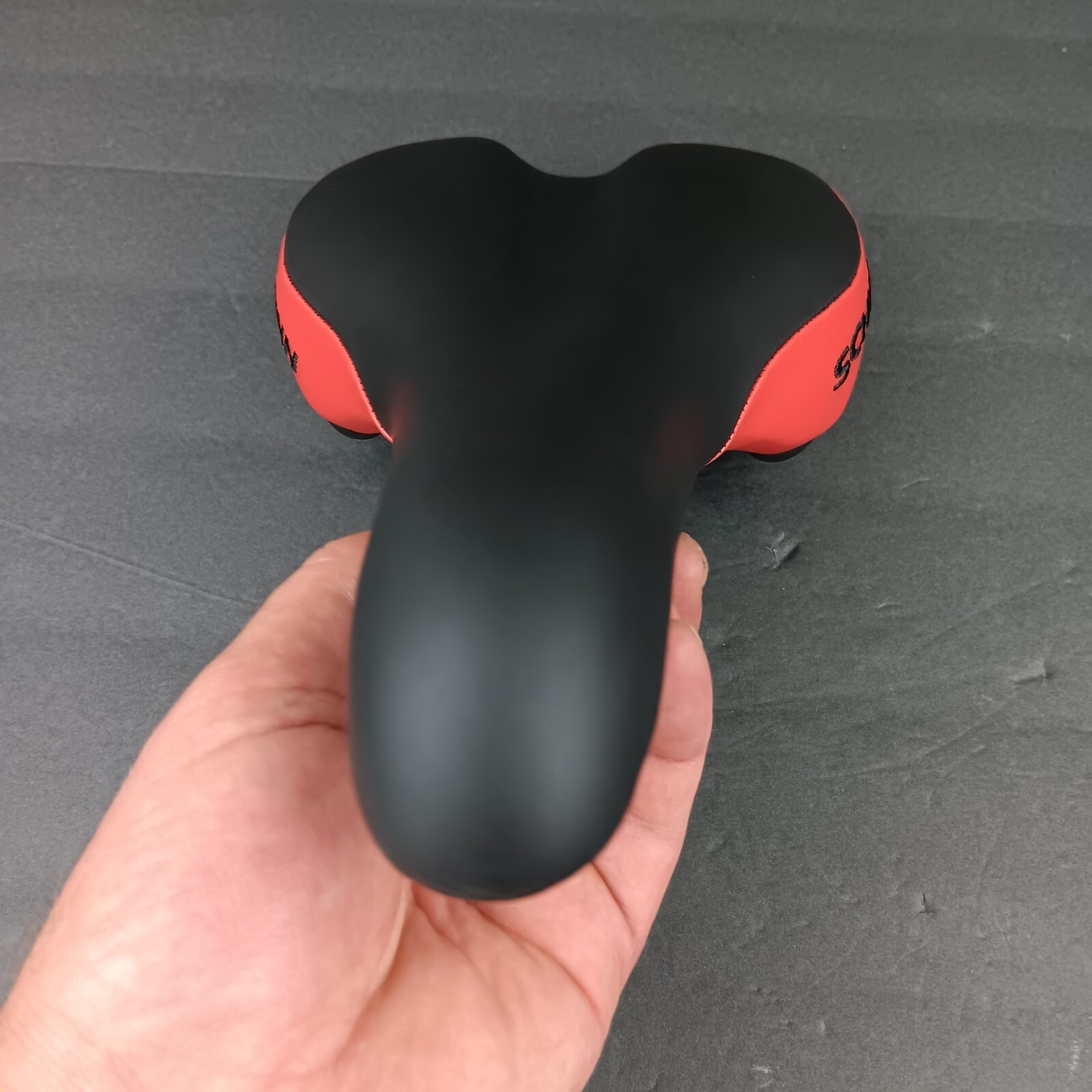 Schwinn Bicycle Seat Black & Red Saddle 10 1/4″ × 6 1/4″ Inches