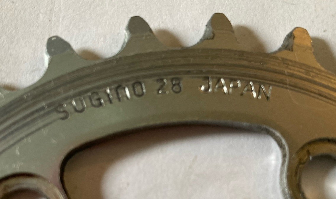 Vintage Sugino Chainring 28T 74 bcd