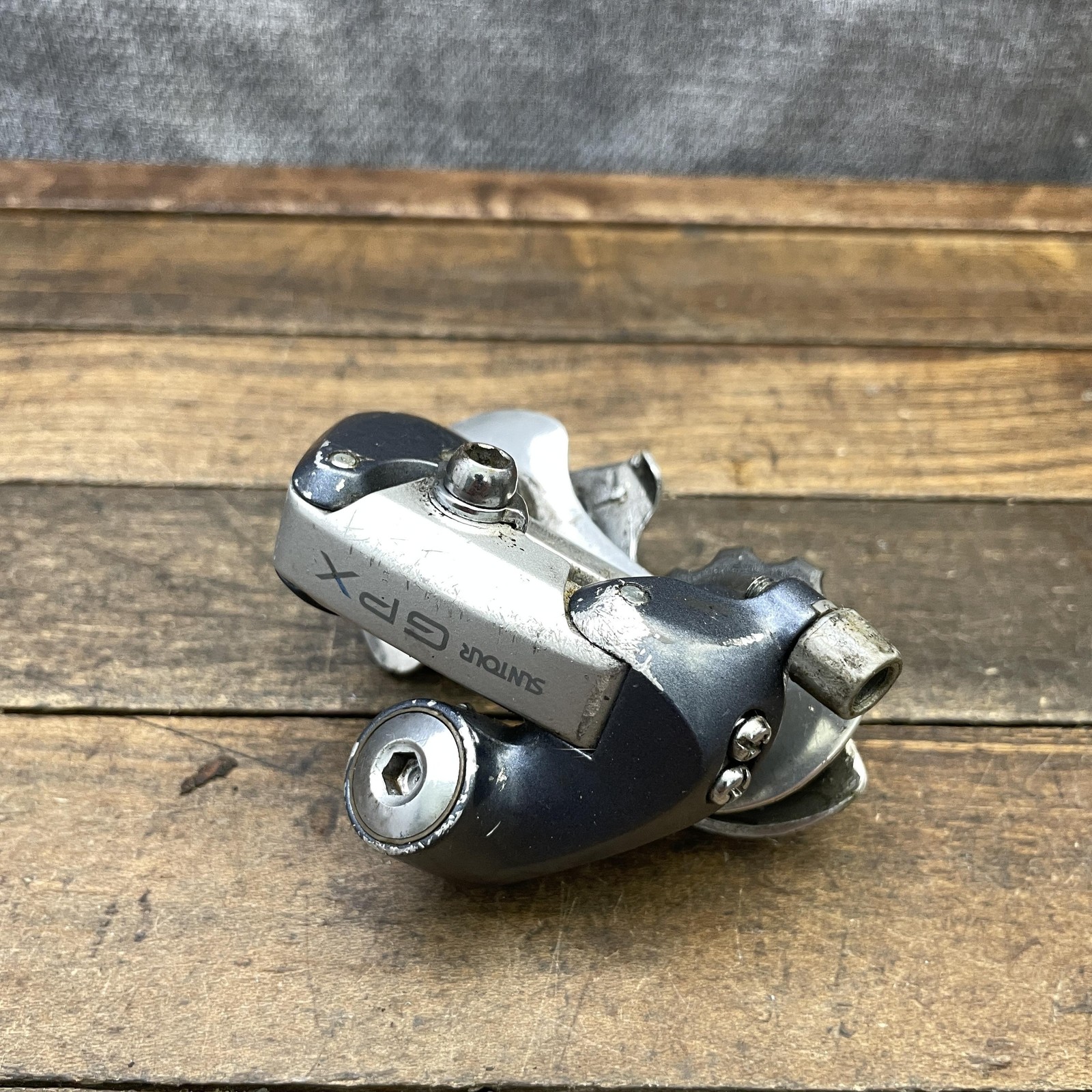 Vintage SunTour GPX Rear Derailleur Short Cage Hanger Silver Japan Road 220g