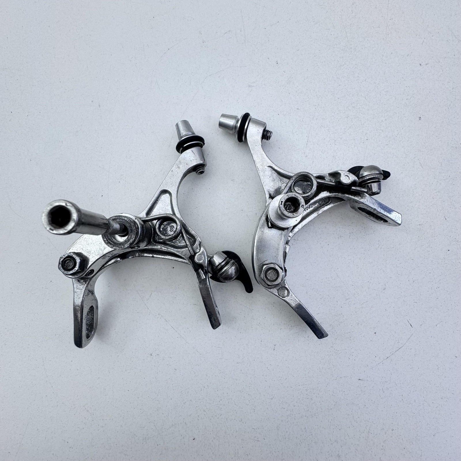 Vintage RC462 Road Bike Dual Pivot Brake Calipers Front Rear Silver Alloy A49