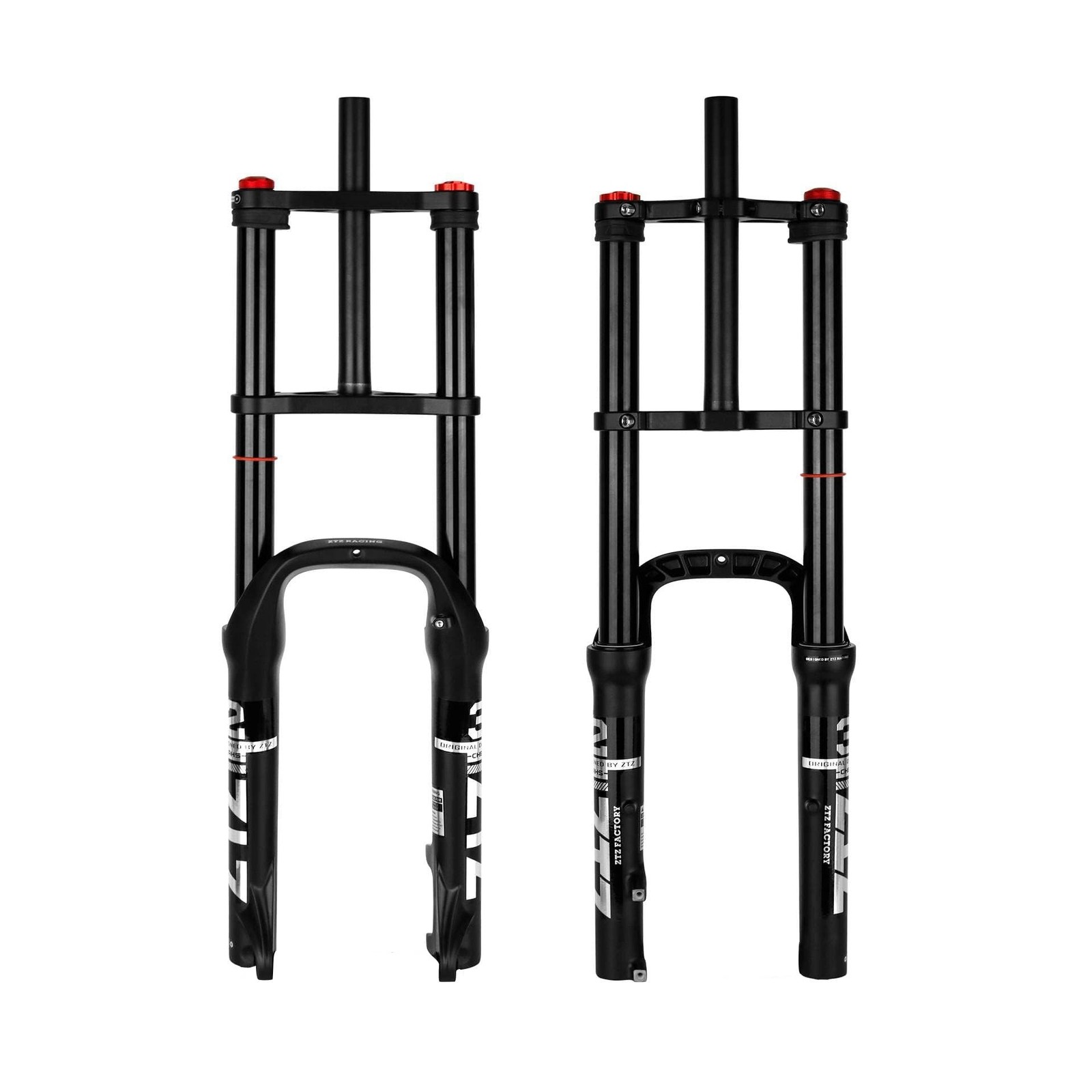 ZTZ 20/26 inch 4.0 Fat Tire Bike Air Suspension Fork – 180mm Travel, 135mm Hu…