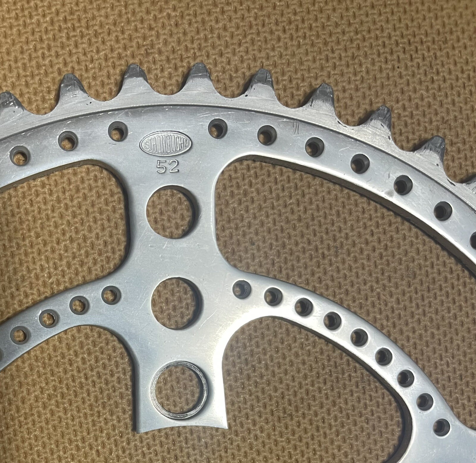 Vintage Stronglight Chainring 52T Drillium 86 BCD
