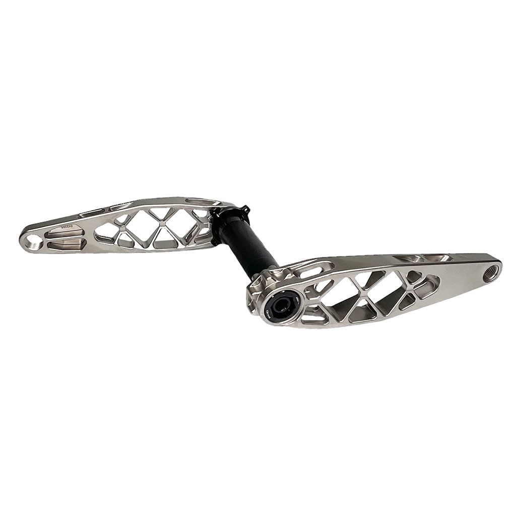 5Dev Titanium Cranks, 165mm, 30mm Spindle, Raw