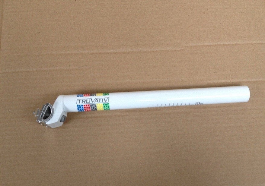 Aluminum MTB Road XC Bike saddle Seat post Backsweep Plain Seatpost 30.8*350mm
