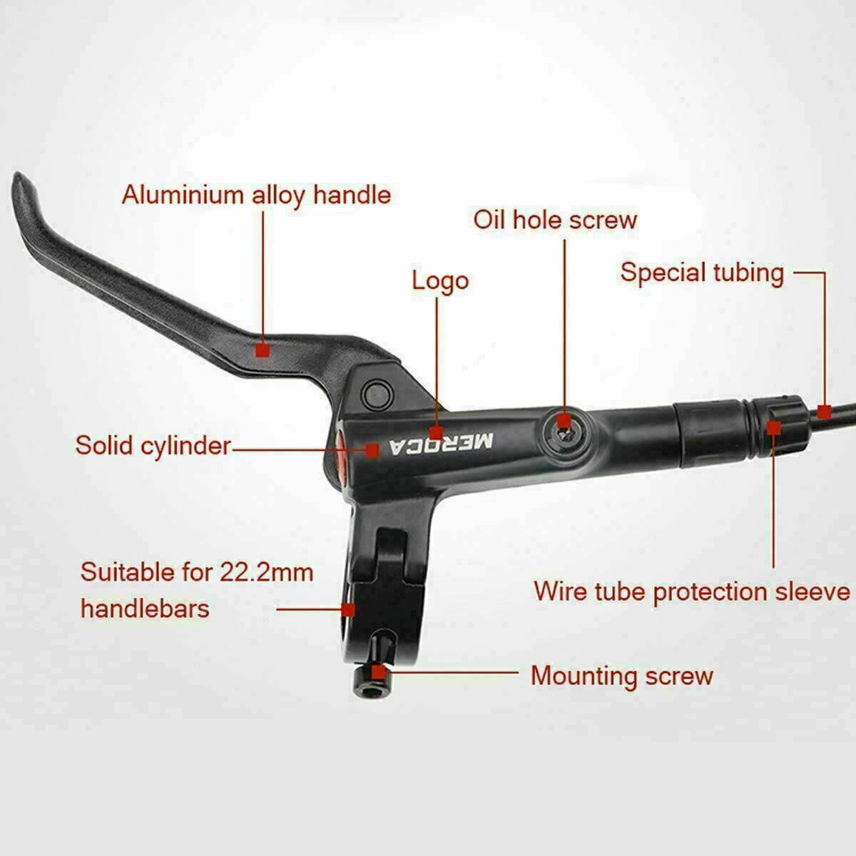 NEW MTB Bicycle Brake Hydraulic Disc Brake 800mm 1400mm Mountain Bike Brakes