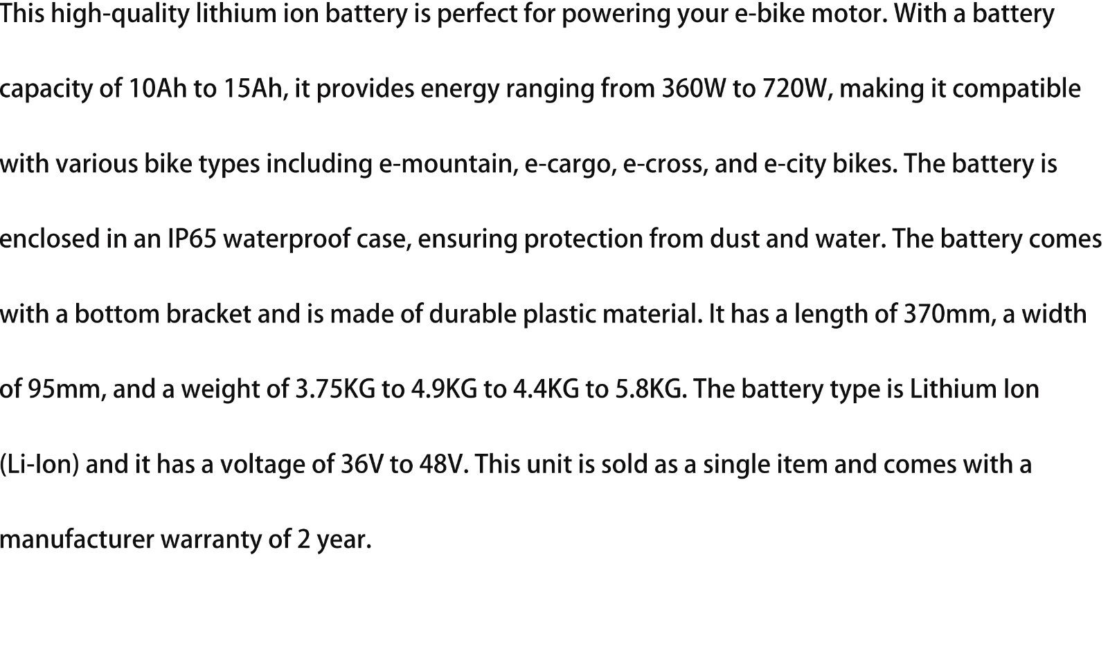36V 48V Hailong Battery for 200W-1800W Ebike Electric Bike Lithium Battery BMS