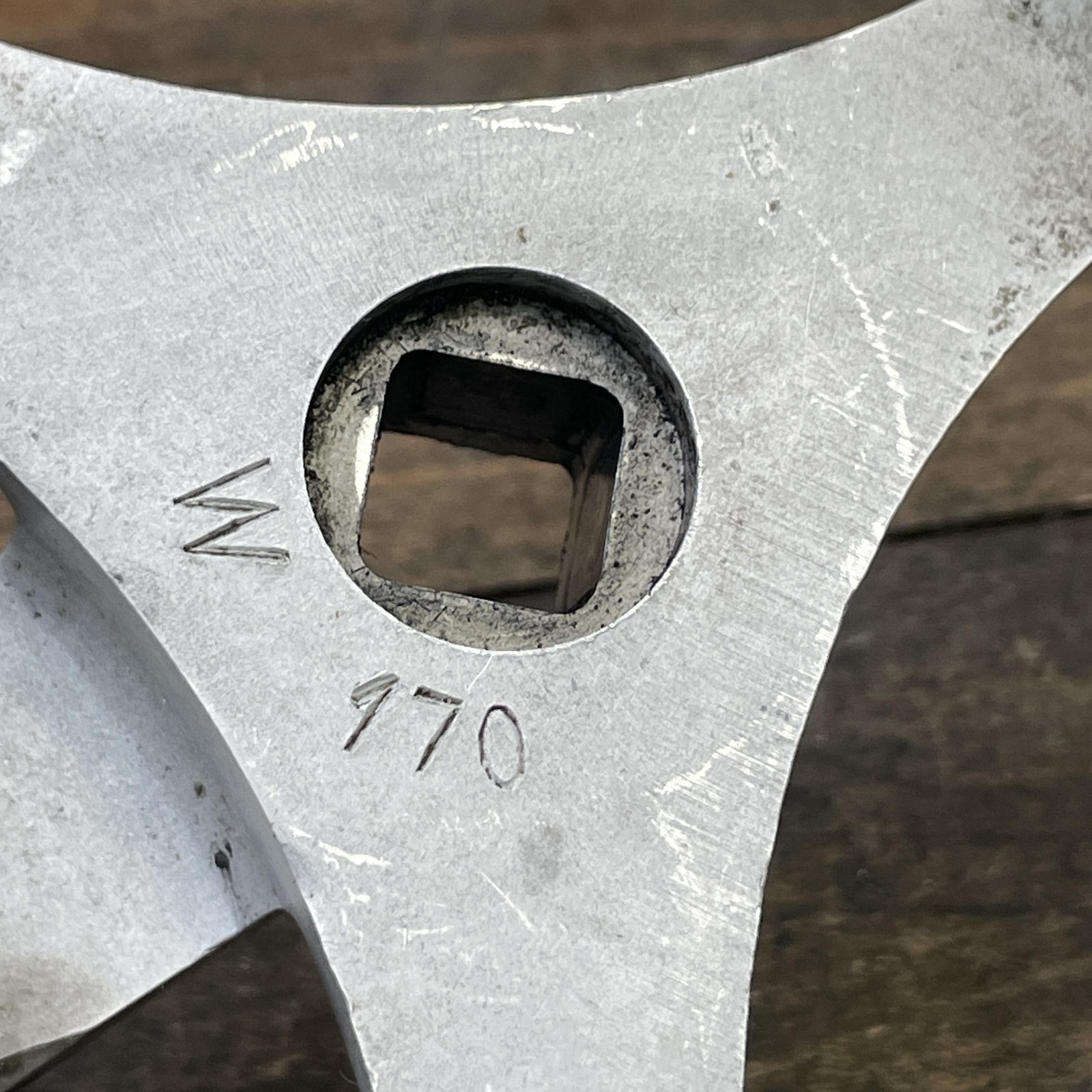 Vintage Specialites TA Professional Crankset 170mm Double 52/42t Caps 3 Arm