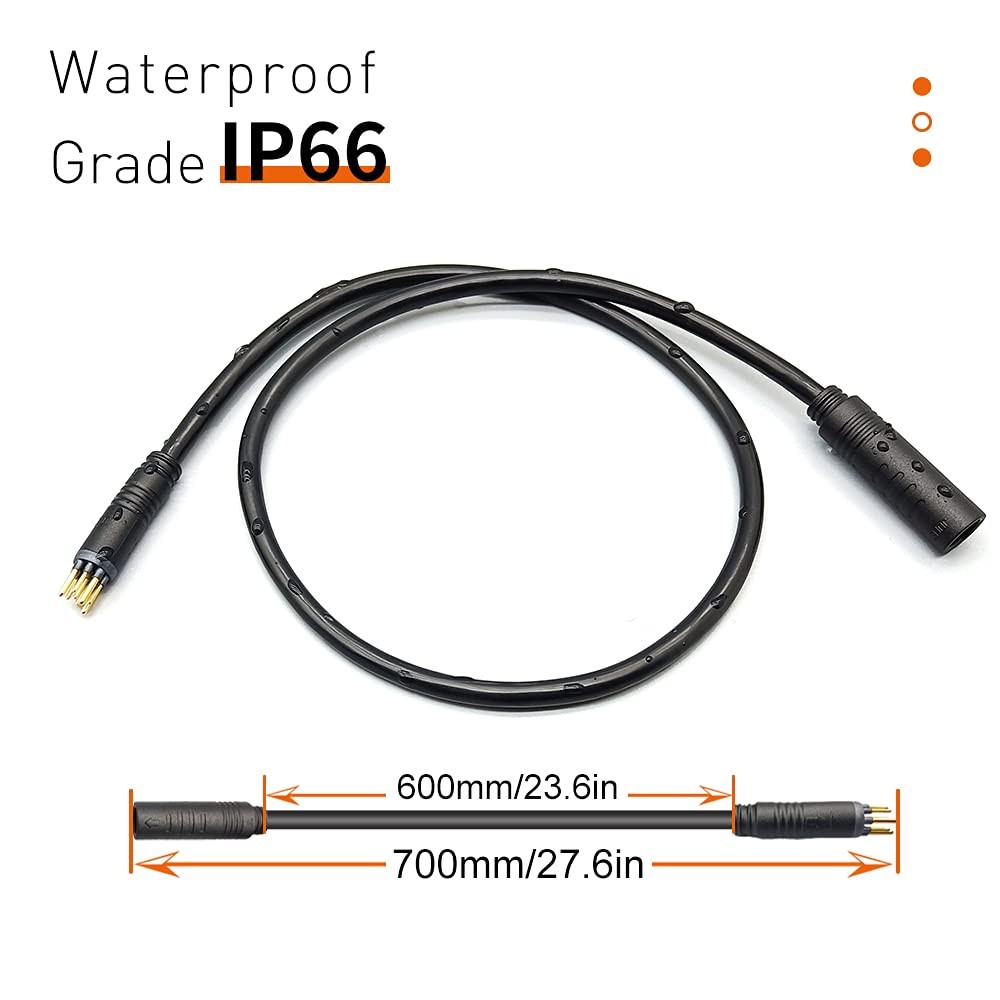 Dbrand Ebike Hub Motor Extension Cable,9 Pin Waterproof Extension Cable for Elec