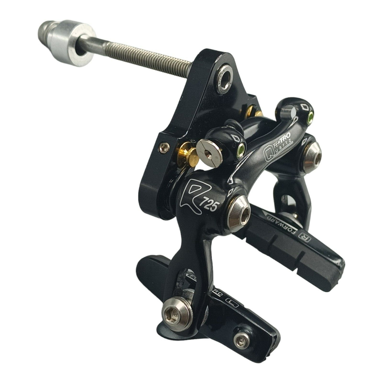 TEKTRO Quartz R725 Aero Bremse VORNE R-Flow Seitenzugbremse schwarz Rennrad NEU
