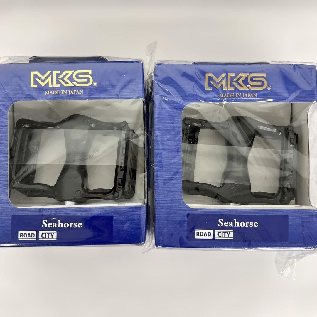 Seahorse A2-534MKS Pedals Silver Road Bike Reflector Strap Mountable 340g