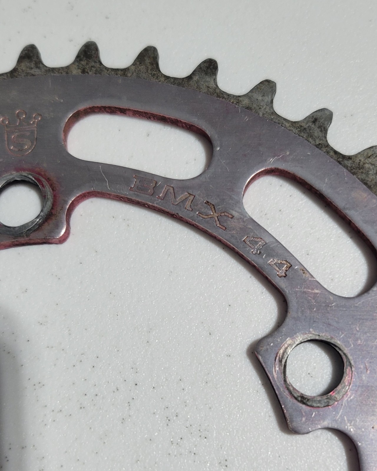 Sugino Crown BMX 44T Red Chainring Sprocket
