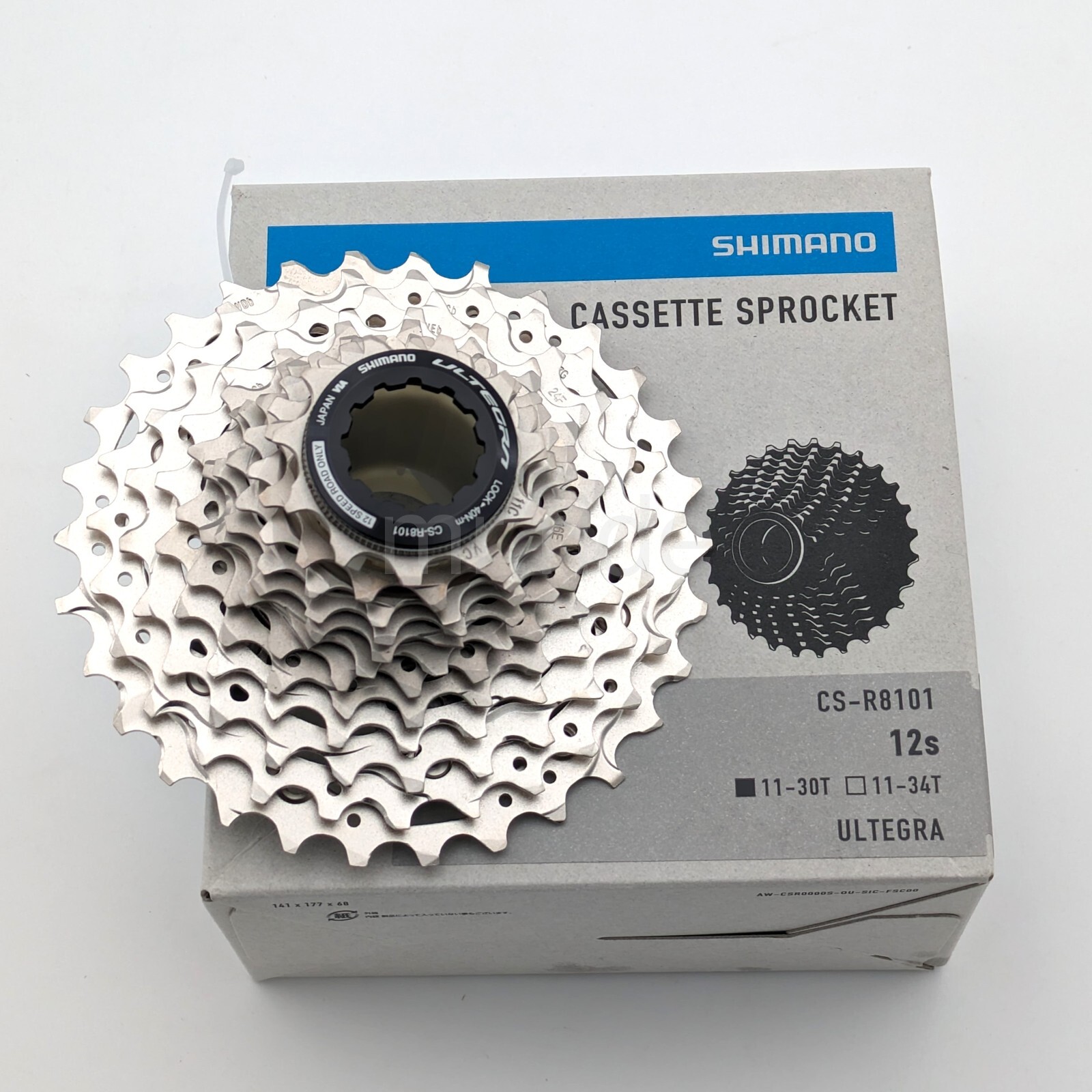 Shimano ULTEGRA CS-R8101-12 Road Cassette Sprocket 11-30T, 12-Speed HYPERGLIDE+