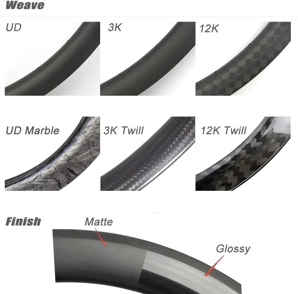 29er 18.5mm Width MTB AM DH XC Mountain Bike Carbon Fiber Rim Super Light Ring