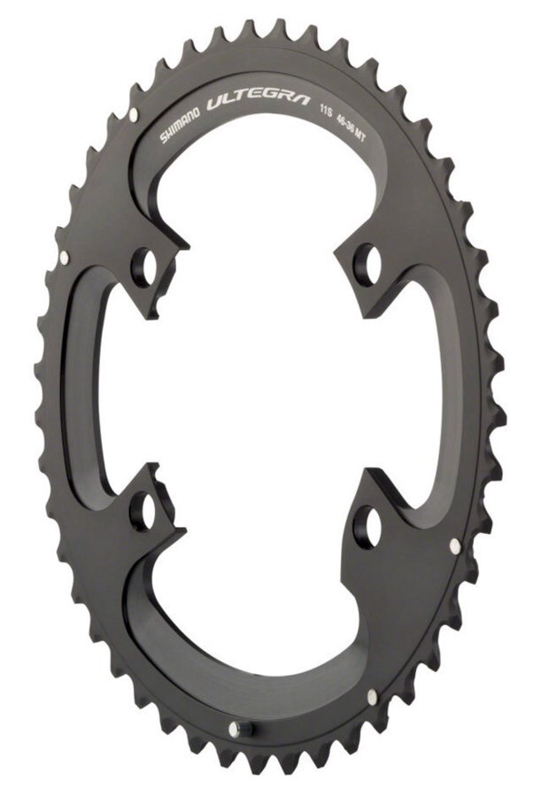 Shimano Ultegra FC-R8000 2 x 11 Sp Chainring Set 46/36T Cyclocross Gravel 4 Bolt