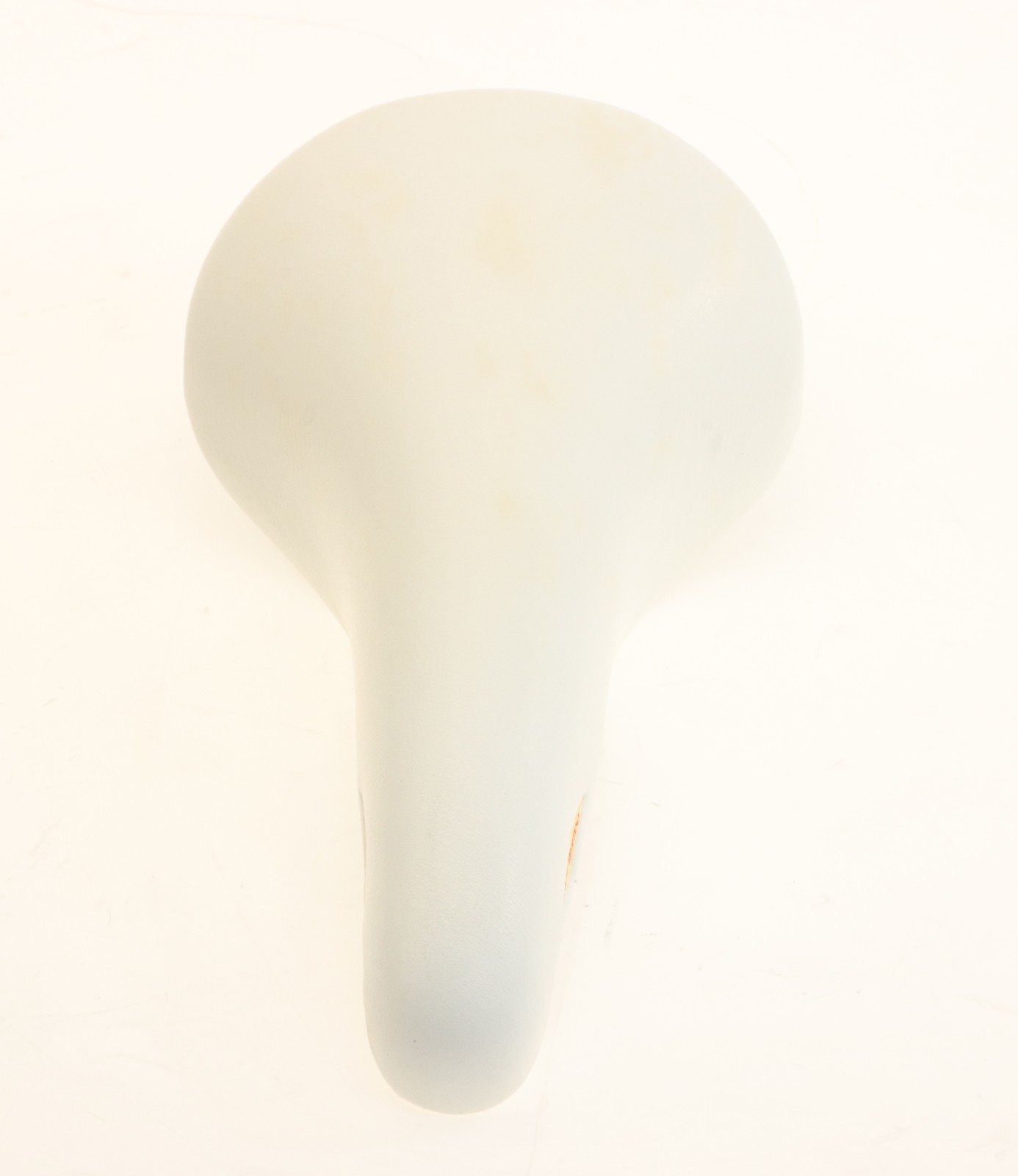 Sella San Marco Rolls White Leather Saddle Brass Steel NEW in Box NOS *Shelfwear
