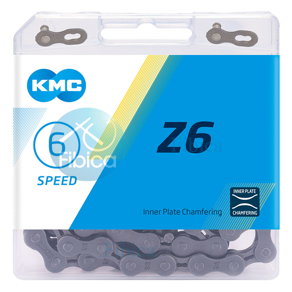 NEW KMC Z6 6-SPEED CHAIN 116 LINK Hollow inner plate Light Weight