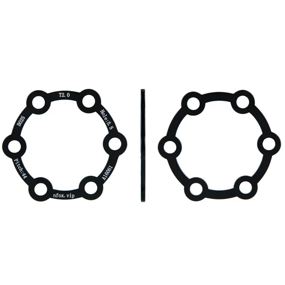 Electric Scooter Brake Disc 3 Gaskets Bicycle 6 Holes 2 Washers 4 Hub 5Mm Flower