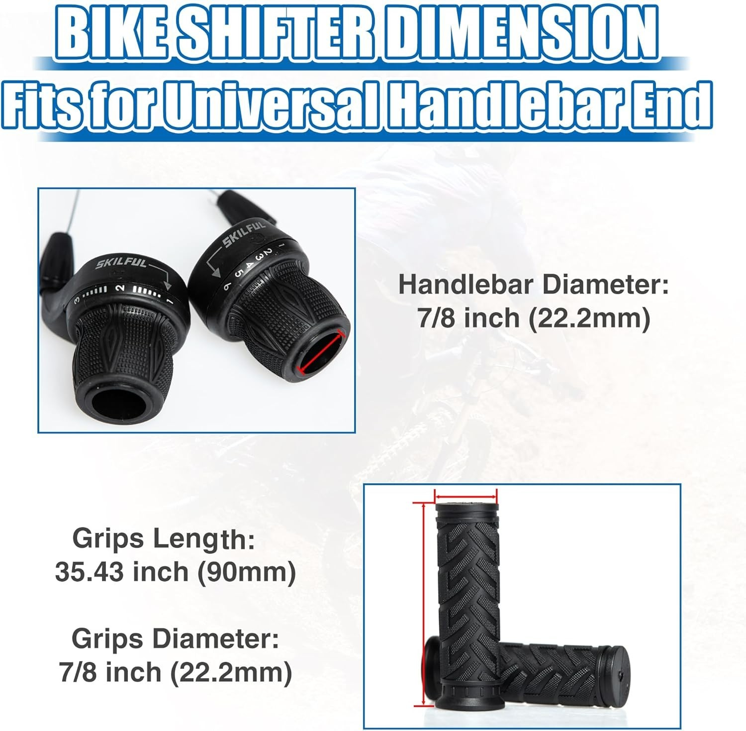 3 x 7 Speed Grip Shift Shifter Set for Kids & Adults – Ambidextrous Design