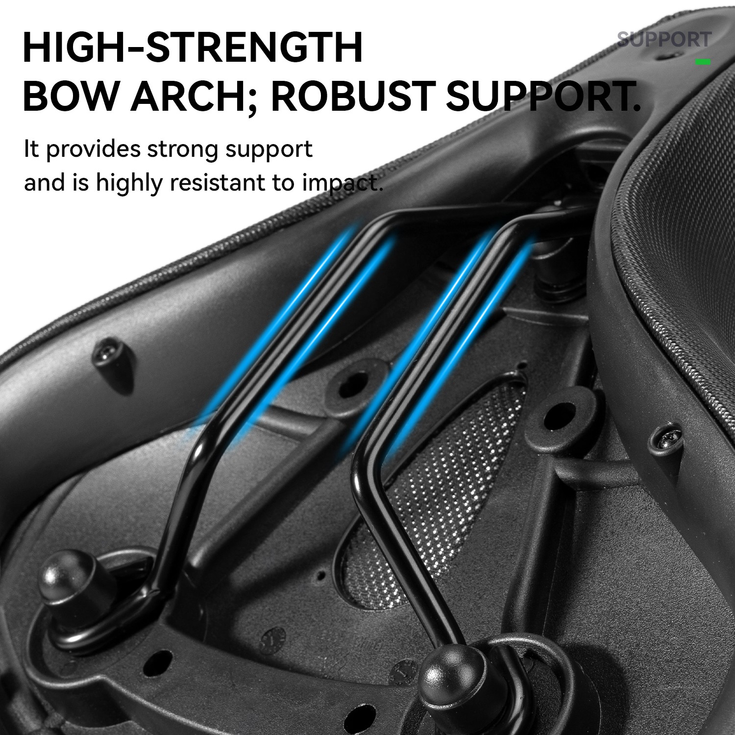 ROCKBROS Wide Bike Seat Oversized Bike Saddle Comfortable Padded Shock Absorbing