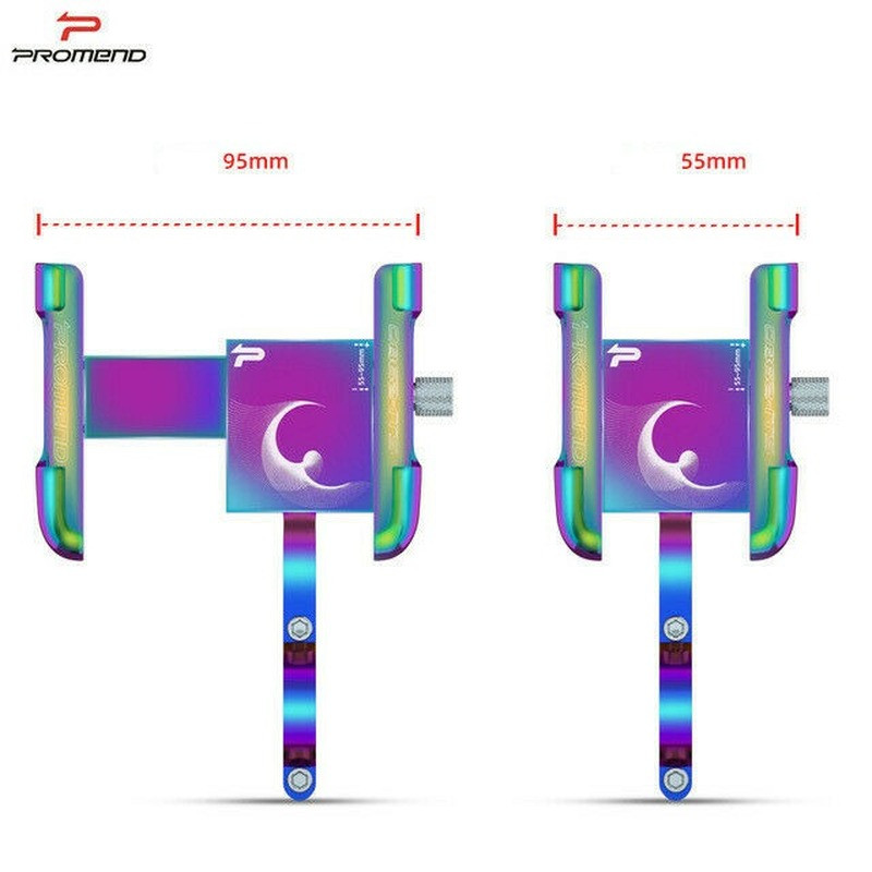 PROMEND 360 Degree Adjustable Bicycle Aluminum Alloy Bike Phone Holder Bracket