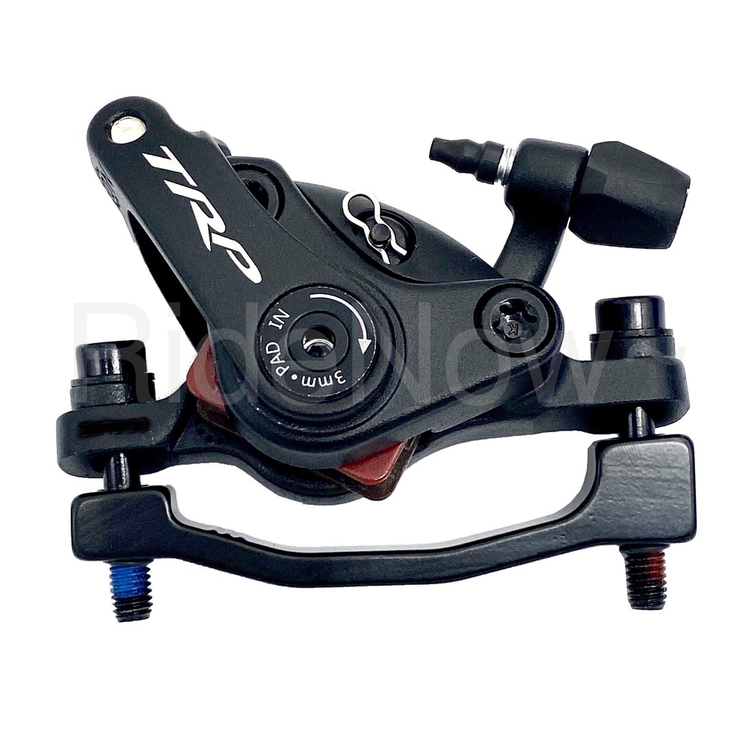 TRP Spyke MTB Disc Brake Caliper Set, PM Mount, 180/180mm w/Rotors+ML800 Lever