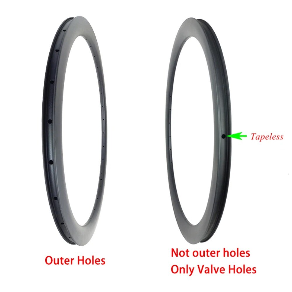 1 Pcs Road Bike Carbon Rims 700c Clincher Tubeless 30/35mm Depth 28mm Width