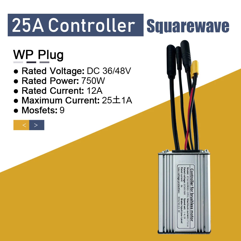 36V/48V 15A-30A Waterproof Electric Scooter Bicycle Squarewave Controller