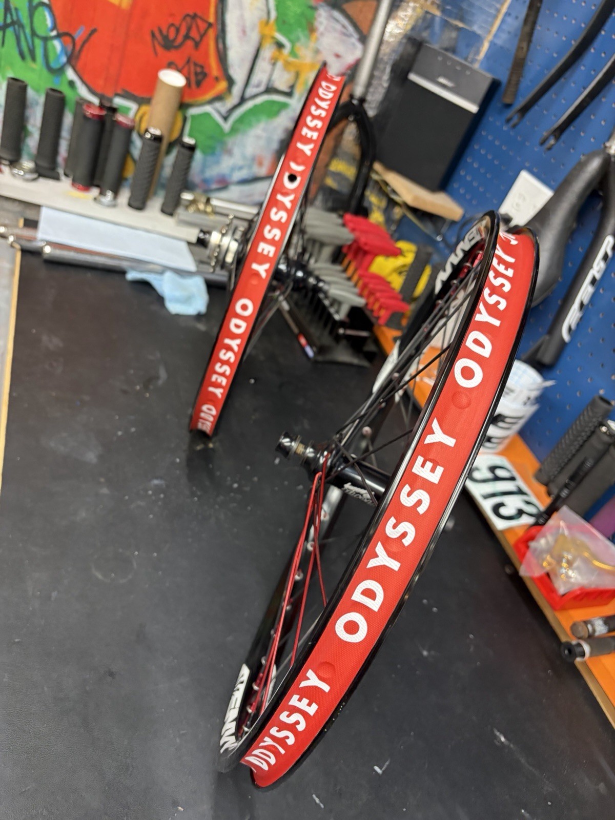 Custom built Sun Ringle Envy rims with Profile Racing Elite hubs. 20inch BMX