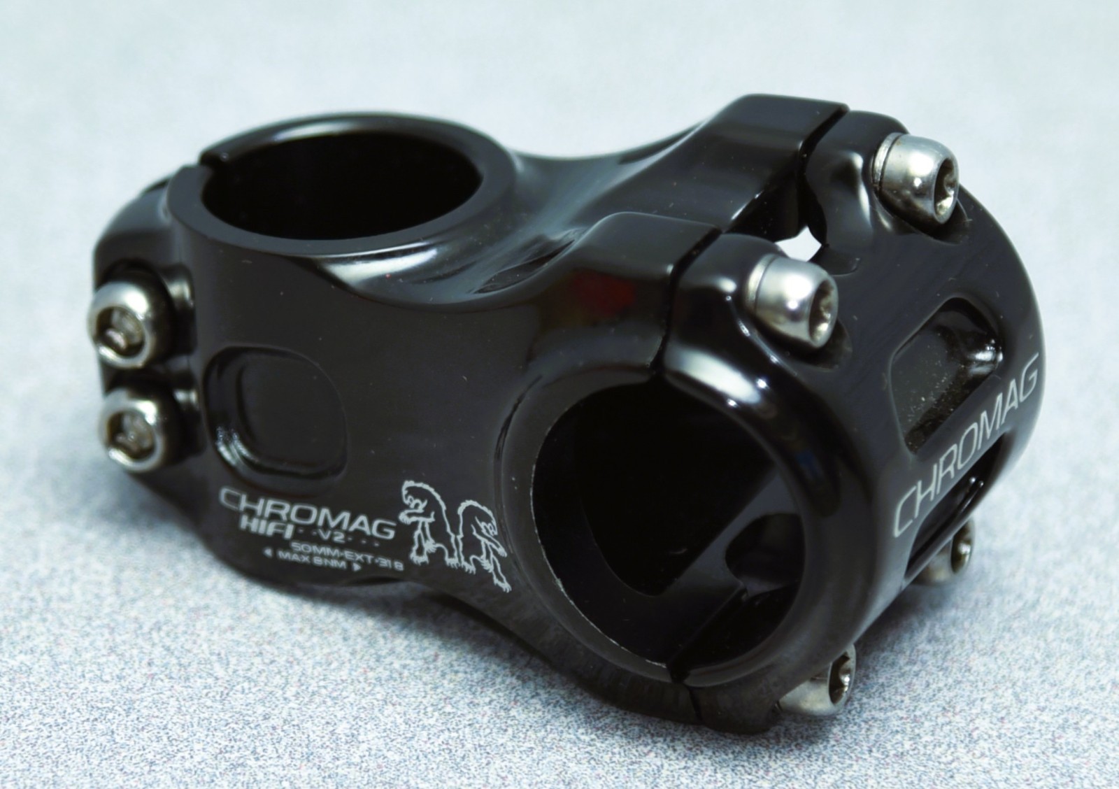 NEW CHROMAG HiFi V2 Mountain Stem, 50mm x 0deg, 31.8mm Clamp, 1 1/8″ Steerer