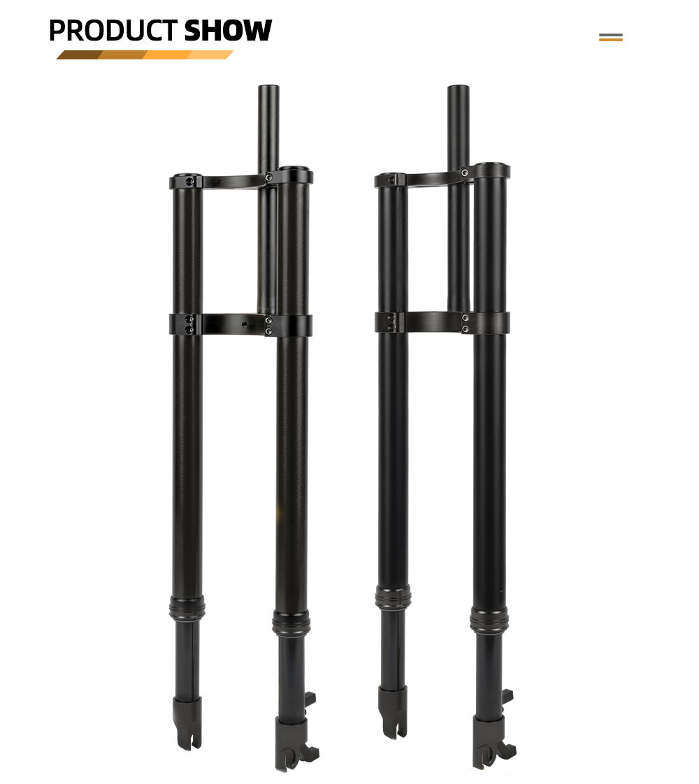 26*4.0 Electric Bike Fat Fork Downhill Bike Mountain Spring Oil Suspension Fork