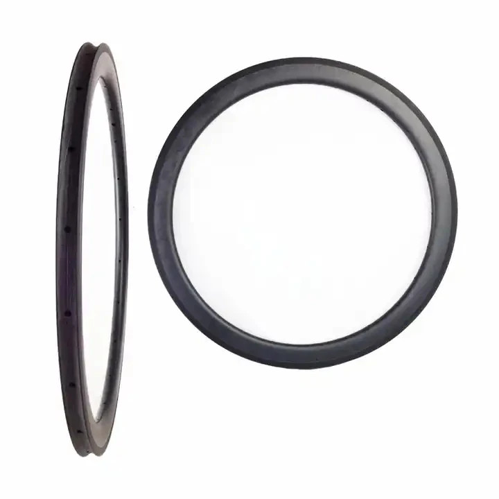 2 Pc 700c 60mm Depth 28mm Width Road Carbon Bike Rim Tubular V/Disc Brake Wheels