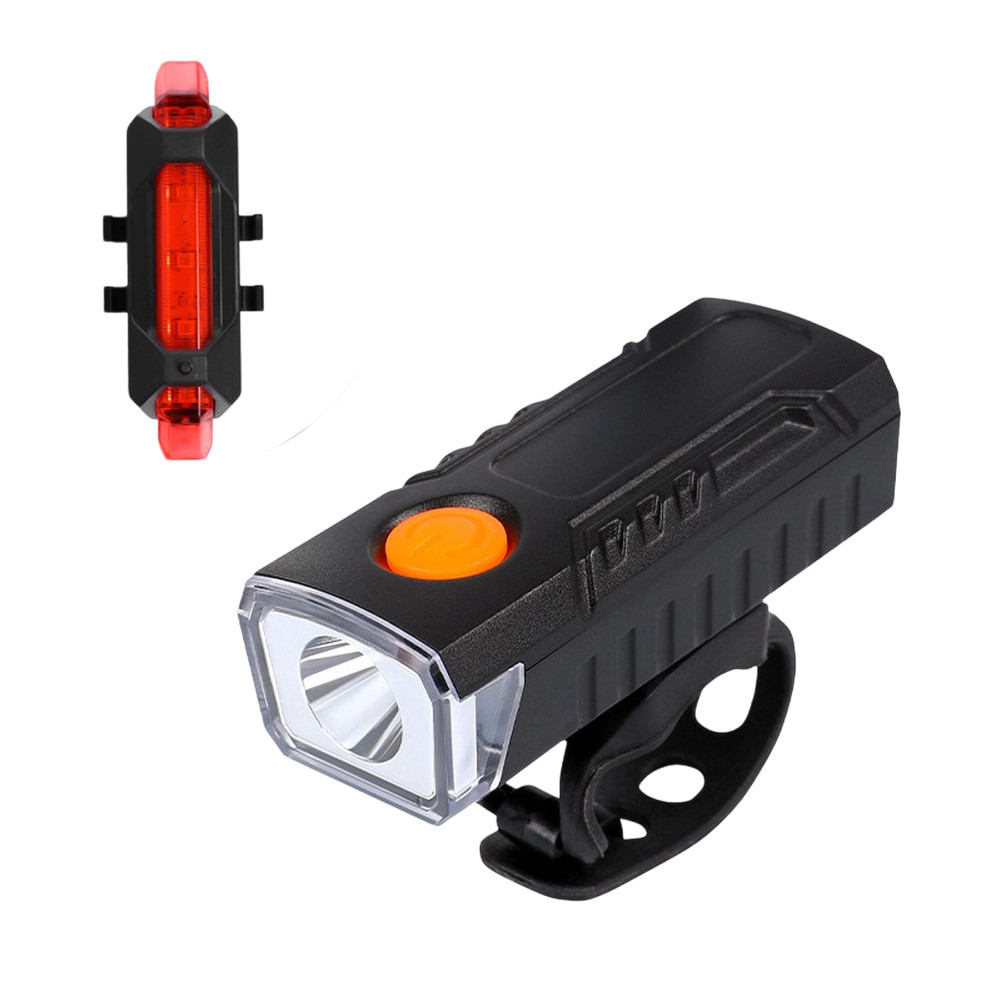 Bicycle Front Light 1200 Lumen Bright LED for Night Riding 7.2x3x3cm Plastic