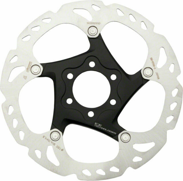 Shimano Deore XT SM-RT86-S Disc Brake Rotor – 160mm, 6-Bolt, Silver/Black