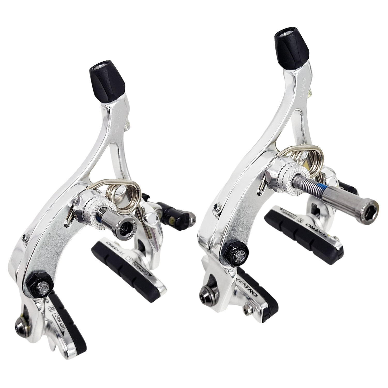 TEKTRO R539 Caliper Brake Set 47-59mm with QR Recessed Mount , Silver