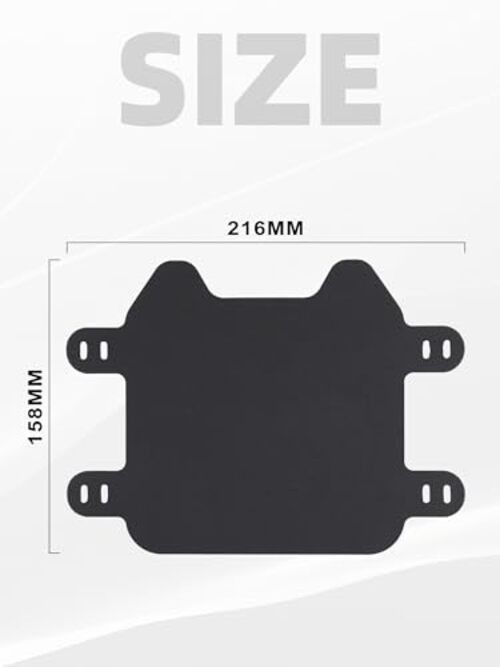 Front Number Plate for Electric Dirt Bike,Universal Plate 8.5″Lx 6.22″W Black