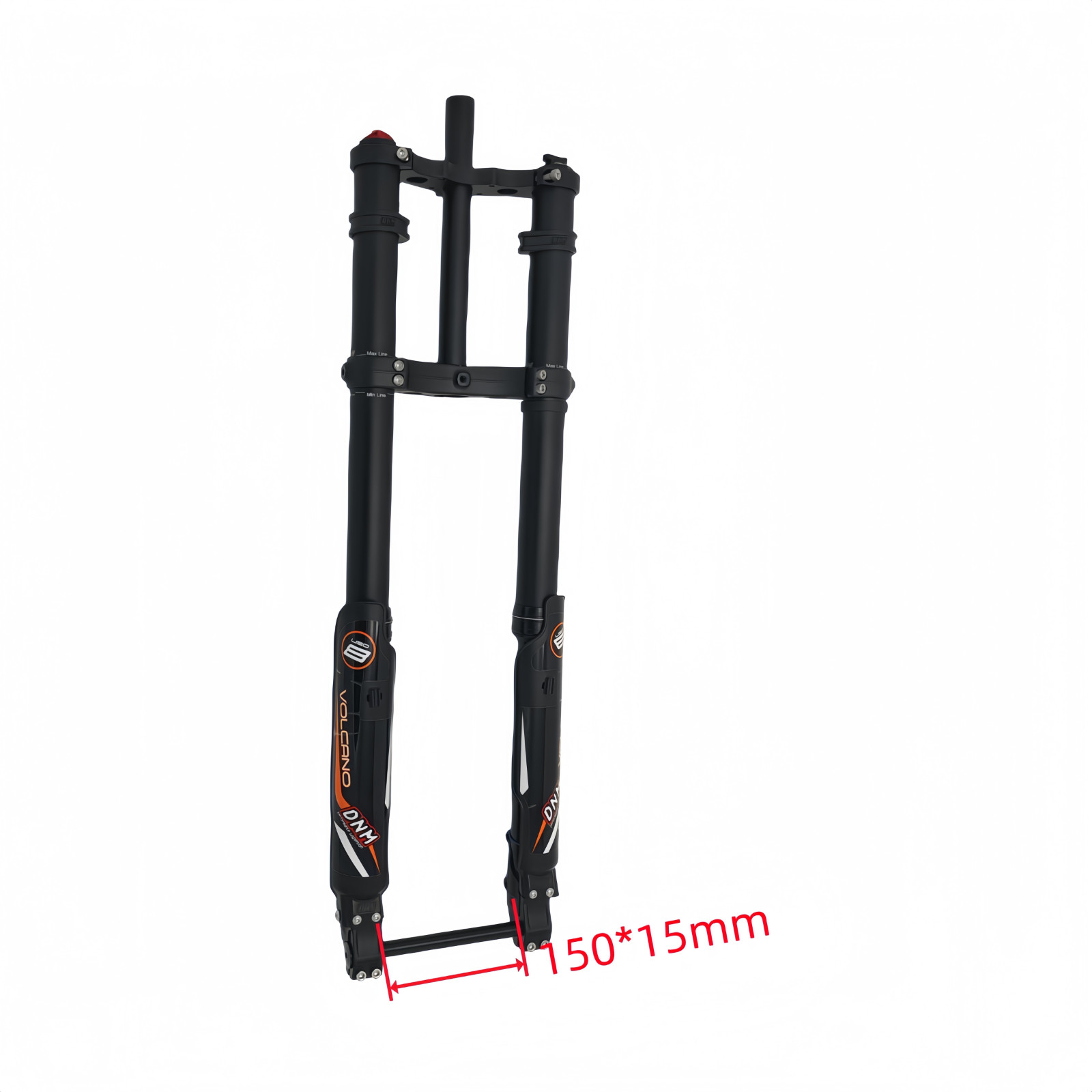 DNM USD-8FAT Suspension Fork 15x150mm, 26×4.0″ Front Wheel and 26×4.0″ Rear Rim