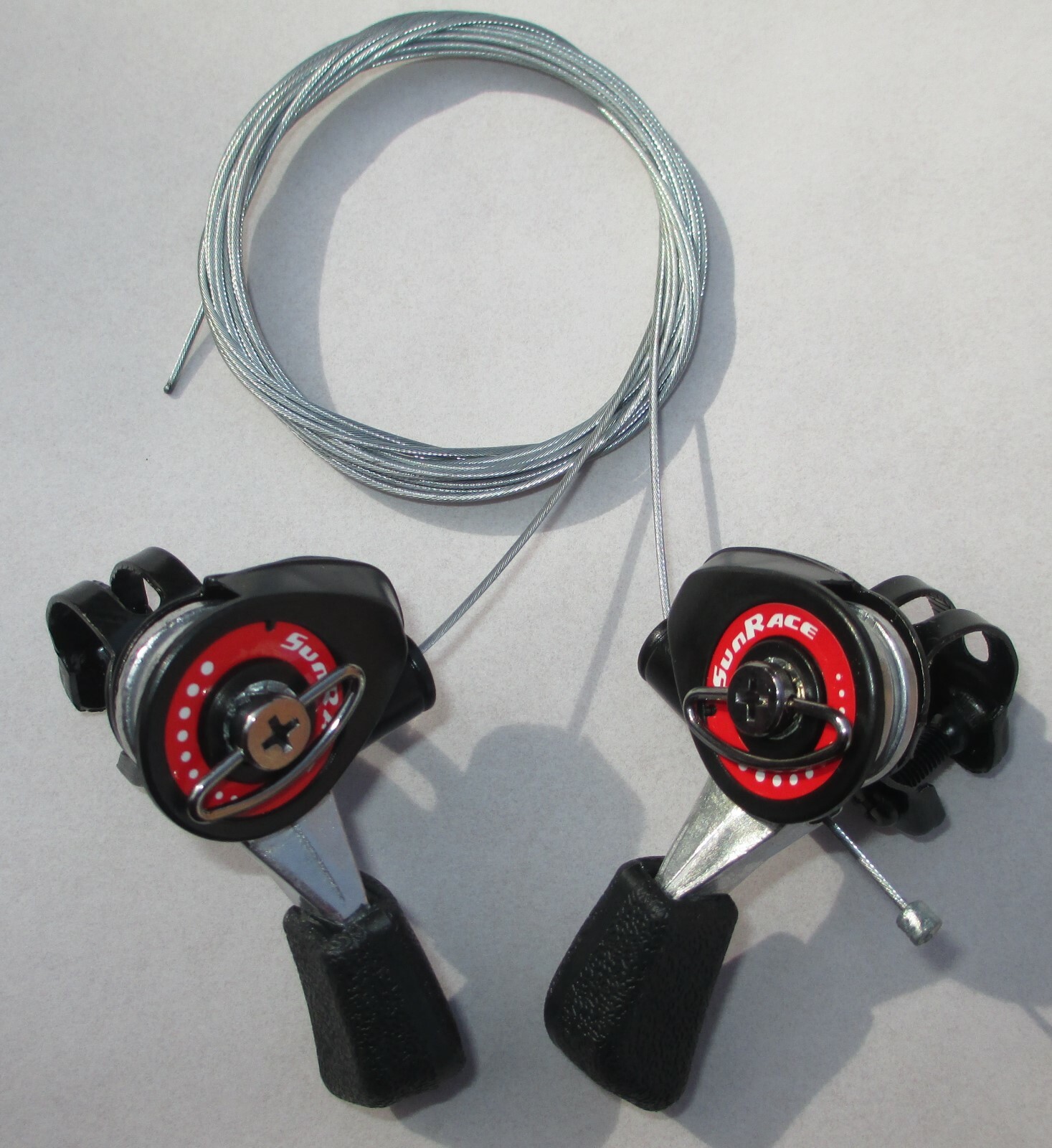 Sunrace Falcon Top Mount Friction Bicycle Lever Shifter Set Cables Included New