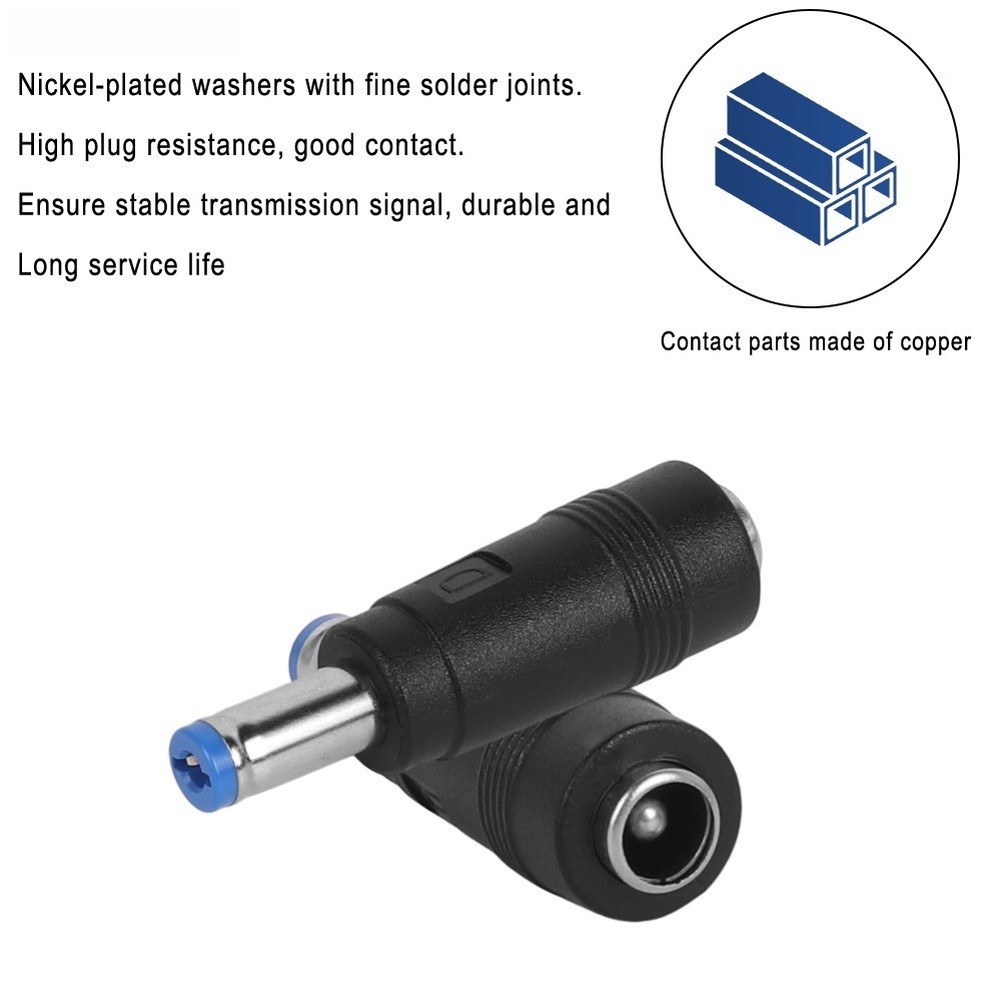 DC Adapter 5.5 2.5 Female to 5.5 2.1 Male for Compatible Supplies