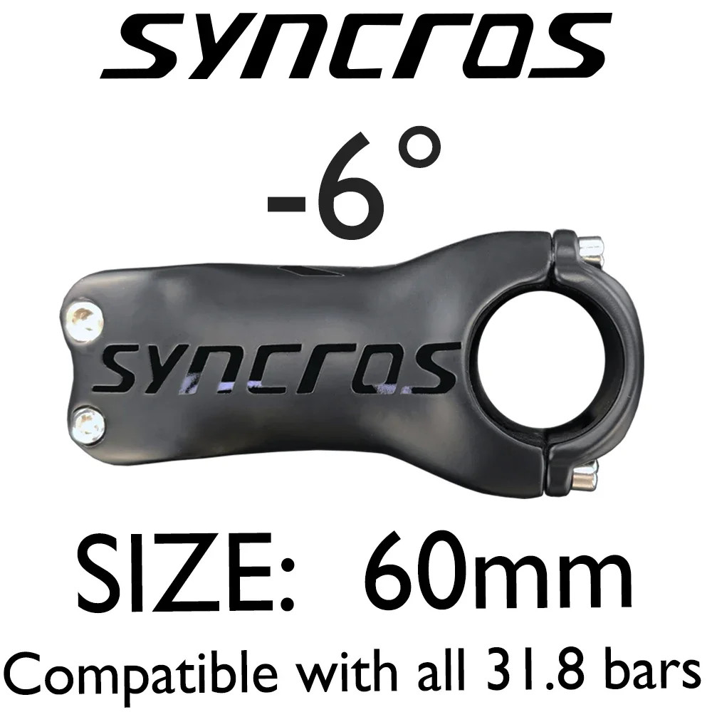 Syncros Carbon Stem Mountain/Road Bike Parts Angle 6/17 Degree 60-120mm stem