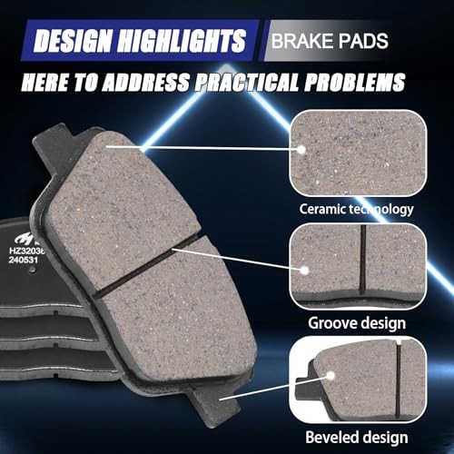 Rear Ceramic Brake Pads for Kia Optima 2011-2015, for Sonata 2011-2015, D1444