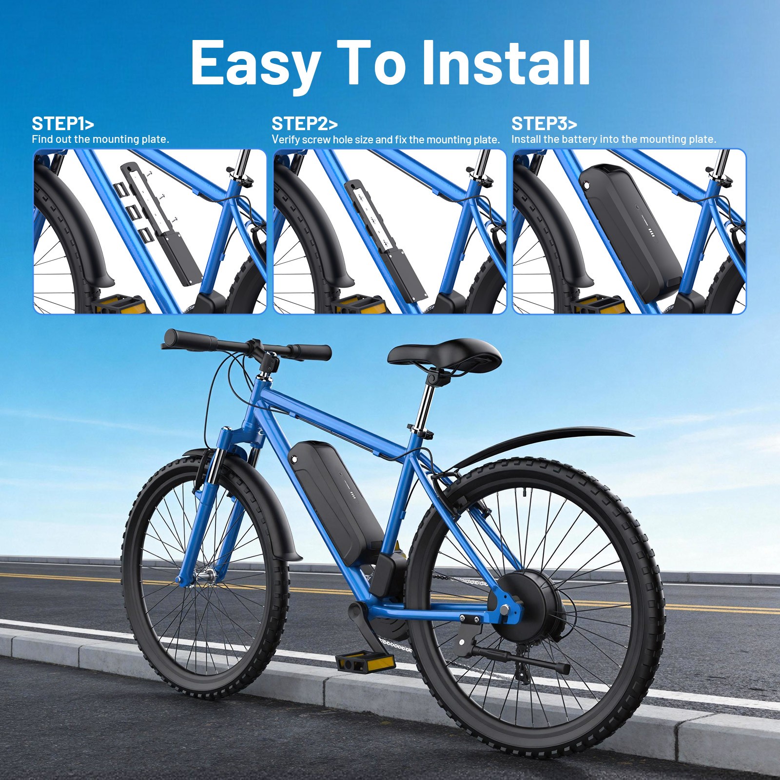 Ebike battery 48V 20Ah 15Ah Lithium ion Battery for Bicycle Bafang CSC Motor