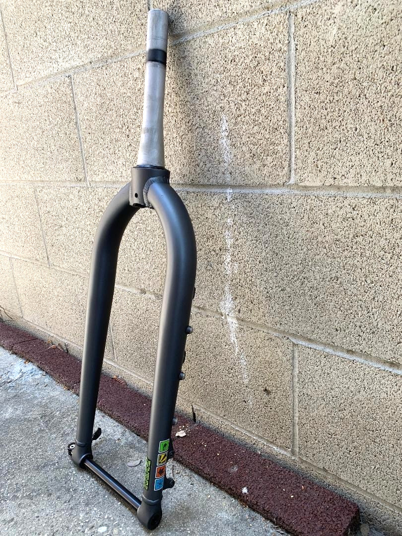 Grey FAT Bicycle Fork 1″ THREADLESS Disc For 26″ x 3.0-4.0 Wheel MTB BMX E-Bike