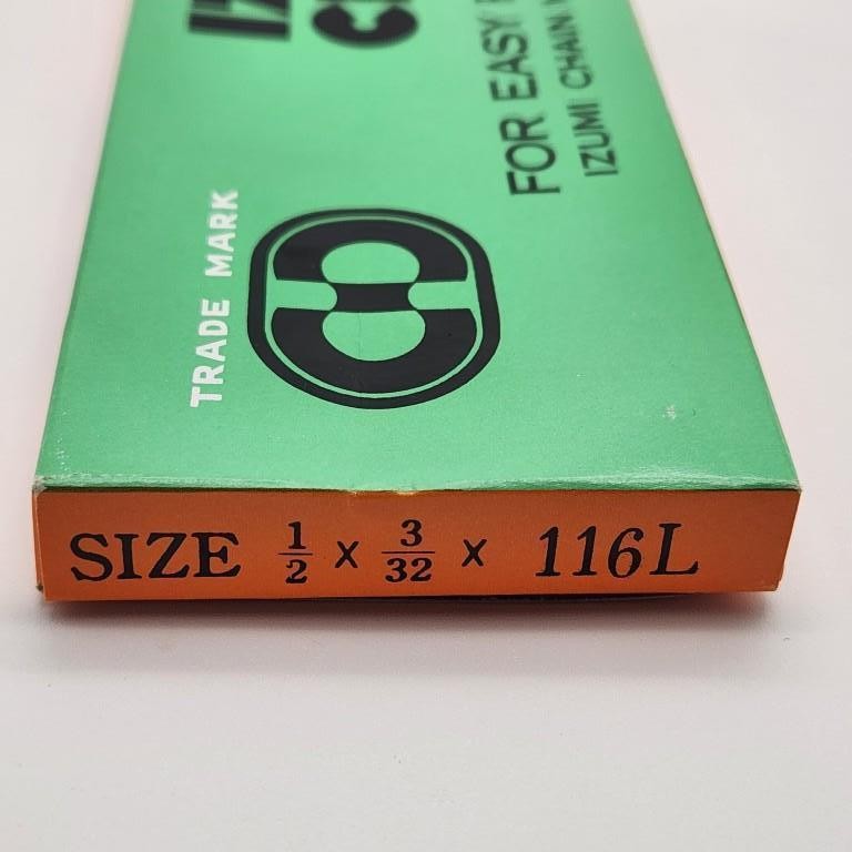 IZUMI 410C STD 3/32″ 5/6/7-Speed Chain 116L for Classic Vintage Bicycle